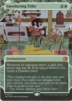 MTG: Eldraine: Enchanting Tales: Foil Smothering Tithe: Lightly Played Condition - Image 1