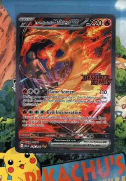 Pokemon TCG Team Rockets Moltres EX 229/182 Destined Rivals Stamped NM/M - Image 1