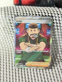 Judge 228/091 Full Art Holo Pokemon SV: Paldean Fates English Near Mint - Image 3