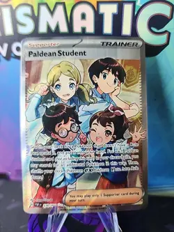 Pokemon TCG Paldean Student 230/091 SV: Paldean Fates Holo Ultra Rare Full Art - Image 1