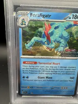 PSA 10 💎 GEM MINT STAFF 2024 POKEMON EN-SV BLACK STAR PROMO #089 FERALIGATR - Image 2