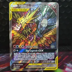 Pokemon Moltres & Zapdos & Articuno GX SM210 TAG TEAM Promo Holo 300 HP English - Image 1