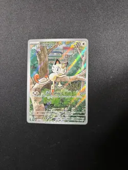 Pokemon TCG Meowth 106/094 Illustration Rare Near Mint Phantasmal Flames - Image 1