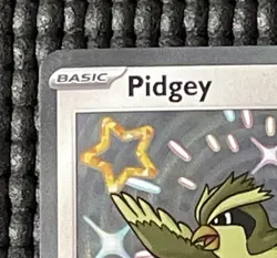 Pokemon PIDGEY Shiny 196/091 Paldean Fates PAF EN NM - Image 3