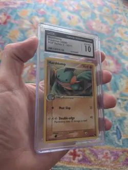 CGC 10 GEM MINT Pokemon Marshtomp 15/17 POP Series 3 2006 Card - Image 1