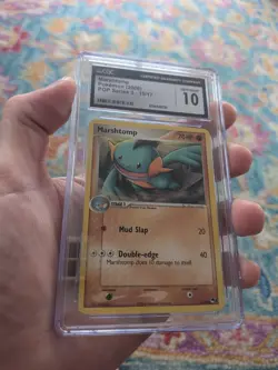 CGC 10 GEM MINT Pokemon Marshtomp 15/17 POP Series 3 2006 Card - Image 2