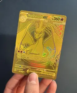 Mega Charizard Y ex 294/217 Pokemon Near Mint Full Art Ultra Rare Gold - Image 2