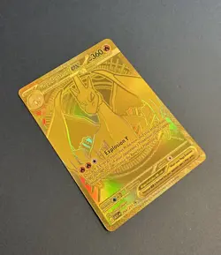 Mega Charizard Y ex 294/217 Pokemon Near Mint Full Art Ultra Rare Gold - Image 3