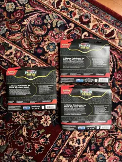 Pokemon Paldean Fates Tech Sticker Collection 3 Booster Pack Blister Lot Of 3 - Image 2