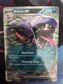 ARBOK EX 024/165 SCARLET & VIOLET 151 DOUBLE RARE POKEMON TCG - Image 1