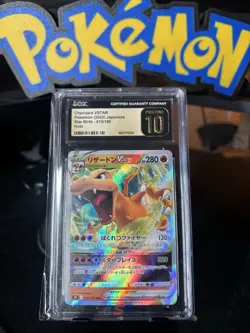 CGC Pristine 10 Charizard VSTAR 015/100 Star Birth Holo 2022 JPN Pokemon - Image 1