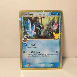 Pokemon Mimikyu Delta Species SWSH136 Normal Size Official Promo Near Mint - Image 1