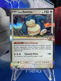 2025 Pokemon TCG Journey Together Hop's Snorlax Holo Rare 117/159 - Image 1