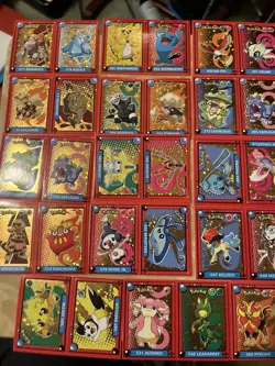 24 Gold Star Pokemon Stickers Holo Foil CGC Gradable Peru Pokedex US Seller - Image 2