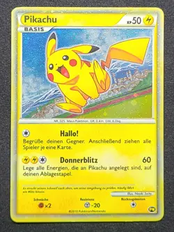 LP Pikachu Pokemon 2010 Holo PW Pikachu World Collection German TCG - Image 1