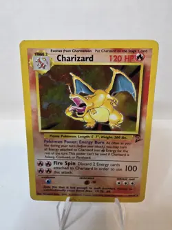Pokemon TCG Base Set 2 Holo Rare Charizard 4/130 WOTC - HP Damaged - Image 1
