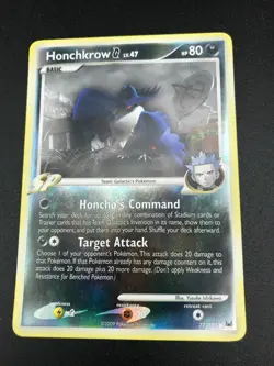 Honckrow G 77/127 Reverse Holo Pokemon Platinum Base Set Gen 4 NM 2009 - Image 1