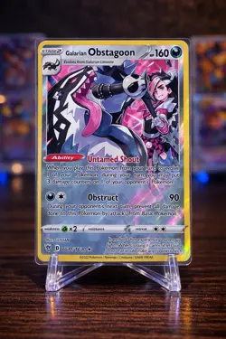 Pokemon Galarian Obstagoon TG10/TG30 Ultra Rare Full Art Holo Astral Radiance - Image 1