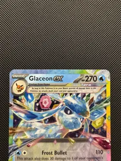 Pokemon TCG Glaceon ex 026/131 SV: Prismatic Evolutions Double Rare Near Mint - Image 3