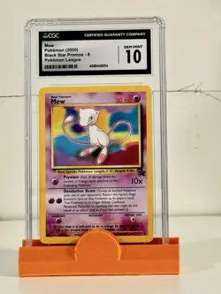 2000 Pokemon Black Star Promos #8 Mew Pokemon League CGC 10 PSA 10 Quality - Image 1