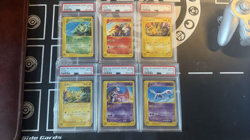 2002 Pokemon Japanese JR Rally Promo Set of 6 PSA 4 3 Mewtwo Lugia Entei Pikachu - Image 1