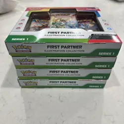 4x Pokemon First Partner Illustration Collection Series 1 IN HAND - Image 2