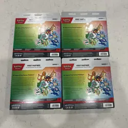 4x Pokemon First Partner Illustration Collection Series 1 IN HAND - Image 3