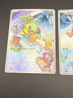 Pokemon First Partner Illustration Rare Turtwig Chimchar Piplup 30th Anniversary - Image 2