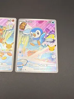 Pokemon First Partner Illustration Rare Turtwig Chimchar Piplup 30th Anniversary - Image 4