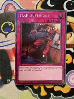 RA04-EN121 Trap Dustshoot Platinum Secret Rare Yugioh 1st - Image 1