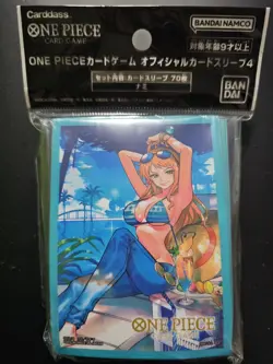 One Piece TCG Nami Card Sleeves Bandai Namco Standard Size 70CT - Image 1