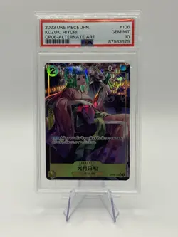 PSA 10 - 2023 One Piece OP06-106 SR - Kozuki Hiyori - ALT ART - Japanese - Image 1