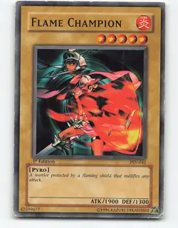 Flame Champion #PSV-041 1st Edition Yugioh Card - Image 1