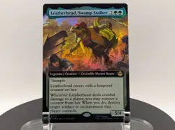 MTG Leatherhead Swamp Stalker EXTENDED ART FOIL #0272 TMNT Rare NM Near Mint - Image 1