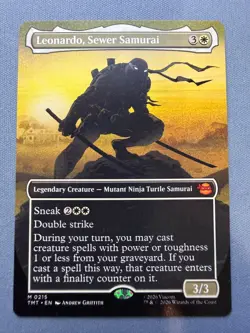 Leonardo, Sewer Samurai (Borderless) NM - Teenage Mutant Ninja Turtles MTG 0215 - Image 1