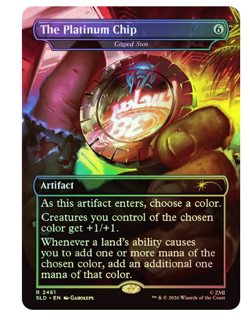 The Platinum Chip - Caged Sun - Foil - Fallout Secret Lair MTG - Image 1