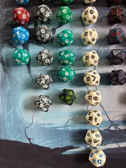 MTG D20 70+ Dice lot. Lots of old school stuff; Lorwyn, Time Spiral, Coldnap - Image 2