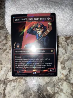 Casey Jones, Back Alley Brute (Borderless Surge Foil) MTG Ninja Turtles - Image 1