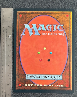 Magic The Gathering Oversized 8.75" x 6.25" Chaos Orb Promo Card 1993 WOTC - Image 2