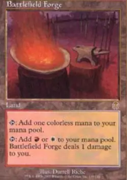 1x Battlefield Forge Heavy Play MTG Magic - Kid Icarus - - Image 1