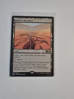 Wizards Field of the Dead Core Set 2020 Rare Land Colorless 247 Regular EN - Image 1