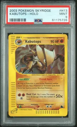 Pokemon Kabutops H13/H32 Skyridge Holo PSA 9 - Image 1