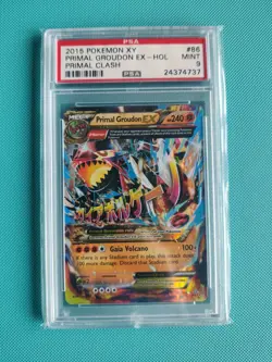 Pokemon TCG Primal Groudon EX Primal Clash Holo Card 86/160 2015 - Image 1