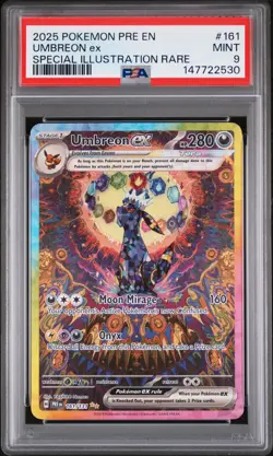 2025 POKEMON PRE EN-PRISMATIC EVOLUTIONS #161 UMBREON EX PSA 9 - Image 1