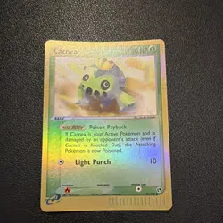 Pokemon TCG Cacnea 57/100 EX Sandstorm Reverse Holo Rare Vintage 2003 Card (NM-) - Image 1