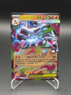 Mega Charizard x EX 013/094 Double Rare Phantasmal Flames Pokemon Card NM - Image 1
