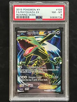 Pokemon Rayquaza EX Full Art - Roaring Skies - 104/108 - PSA 8 - Image 1