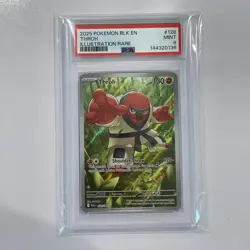 2025 POKEMON BLK EN-BLACK BOLT ILLUSTRATION RARE #128 THROH PSA 9 - Image 1