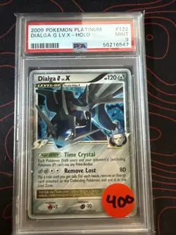 PSA 9 Pokemon 2009 Platinum Dialga G Lv. X Holo #122 - Image 1