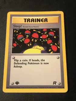 2000 Pokemon Team Rocket 1st Edition Sleep! #79 - Image 1